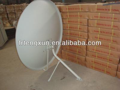 China Steel Ku Band 110cm Satellite TV Antenna for sale