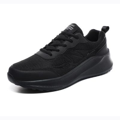 China Wholesale Fly Cushioning Knitted Running Shoes Spring Mesh Casual Sneakers Jogging Lightweight Breathable Shoes For Men for sale