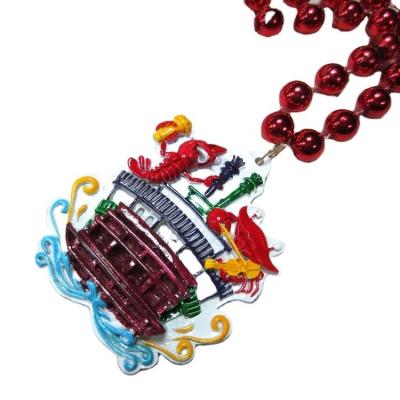 China Holiday decoration & Gift Mardi Gras Beads Necklace New Orleans Carnival Throw Beads Party Supplier for sale