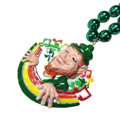 China Holiday decoration & Gift Carnival Party Beads Chain Wholesale Festival Mardi Gras Beads Assorted Party WORD Decorative Beads Necklace for sale