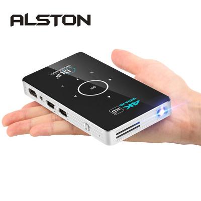 China Pico ALSTON C6 2G/16G Android 9.0 Portable WiFi Outdoor Movie Projector Mini DLP 4K Video Home Cinema for sale