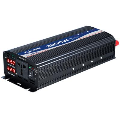 China Emergency or outdoor places without power grid small household sine wave 500w2000w2500W3000w DC 12V pure power supply is converted to AC 220V inverter for sale