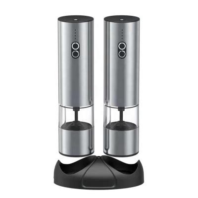 China Custom High Quality PORTABLE Angle Salt Grinder 900mah Cordless Pepper Mills for sale