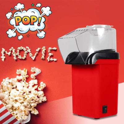 China Portable Quick Electric Hot Air Mini Popcorn Popper Maker Hotel Automatic Kitchen Popcorn Maker 220v Machine With Top Cover for sale