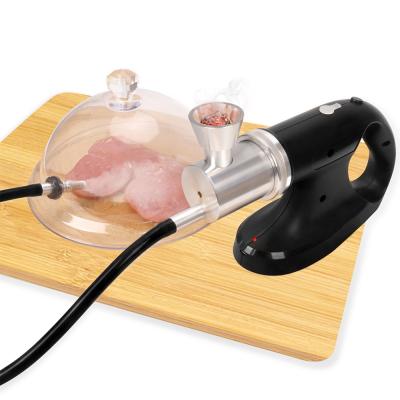 China Latest Hotel Handheld Cold Smoking Gun Food Drinks Cocktail Smoking Gun Portable Smoking Gun With Vacuum Function for sale