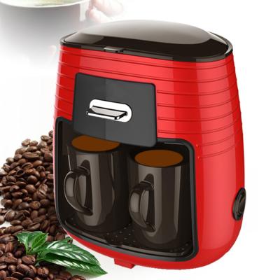 China BS Hotel Custom Logo VDE Cup Drip Coffee Maker 2 Italian Espresso Coffee Maker 450W for sale