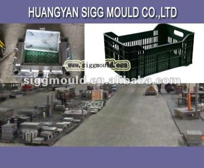 China plastic crate injection molding steel mold/plastic crate/crate mold for sale