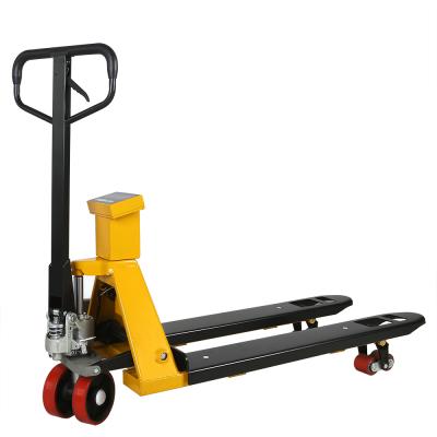 China Hotels 1-3T Ton Capacity Hydraulic Pump Manual Forklift Weighing Pallet Scale à venda