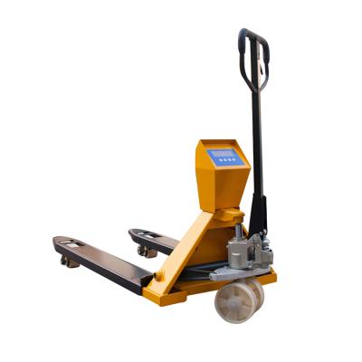 China Weight Function 2 Ton 2000 Kg Selling Whole Handles Weighing Pallet Truck Fork Lifting Scale à venda