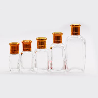 China 5ml 10ml 15ml 35ml Square Shape Cosmetic Oil Perfume Glass Dropper Bottle For Essence Oils for sale