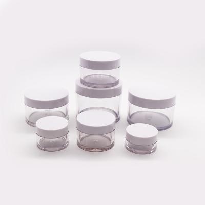 China 20g 30g 50g 100g 150g 200g 250g Different Size Cosmetic White PET Plastic Jars for sale