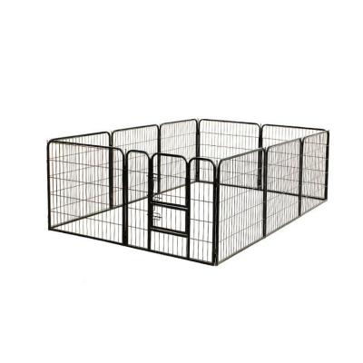 China Viable Barrier Cage Enclosure - 10 Panel Dog Playpen House Puppy Crate Exercise Black for sale