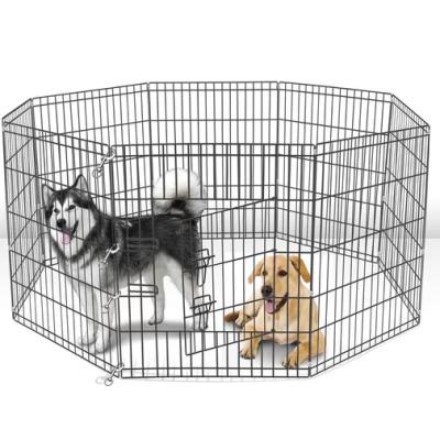 China Viable BSCI Audited Factory 61x91cmX8p Dog Exercise Pen Pet Exercise Pen Dog Playpen w/Stakes for sale