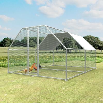 China Large Breathable Outdoor Walk In Rabbit Metal Wire Chicken Pen Enclosure Run Cage 4*3m Chicken Run Cage for sale