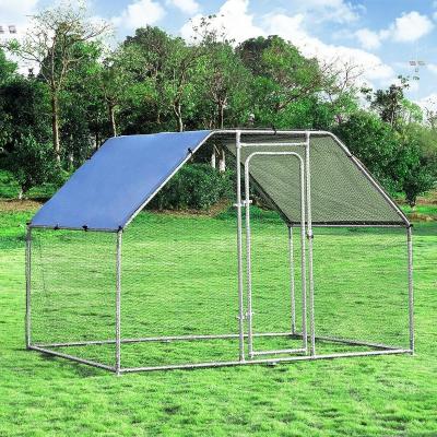 China Viable WALK IN METAL CHICKEN RUN 3M X 3M WALK IN CAGE FOR POULTRY HEN CAGE PEN for sale