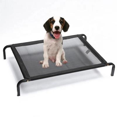 China Sustainable Elevated Pet Bed For Large Dogs Cradle Camping Steel Frame Mat for sale