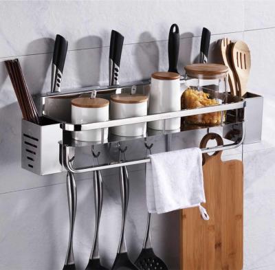 Κίνα OEM ODM Wall Mounted Kitchen Shelf With Mirror Polished Stainless Steel 304 Material προς πώληση