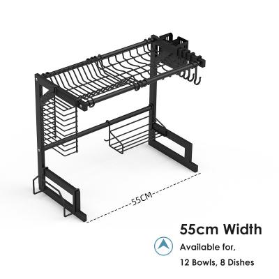 China 55cm Breiten-Edelstahl über dem Wannen-Trockengestell 18 Zoll-Höhe Soem zu verkaufen