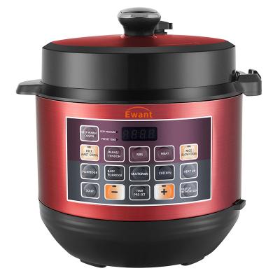 China One Key To Release Pressure Ewant 2021 New Design Digital Induction 6L Automatic Electric Pressure Cooker for sale