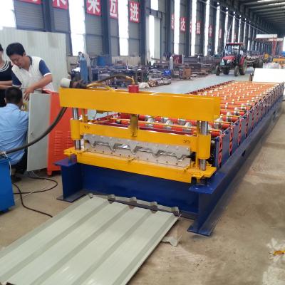 China Hotels aluminum colored steel panel cold roll grating profile machine roofing sheet machinery prices in china for sale