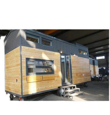 China New Mountain Style Modern Trailer Home Portable Homes 2 Bedroom Container House On Wheels for sale