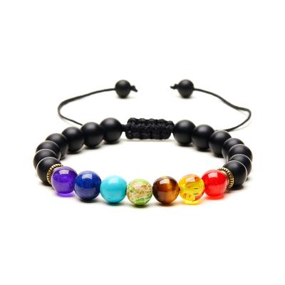 China Other Chakra Charms Lava Rock Bracelets For Men Women Essential Oils Diffuser Natural stone Beads Chain Fashion handmade Jewelry for sale