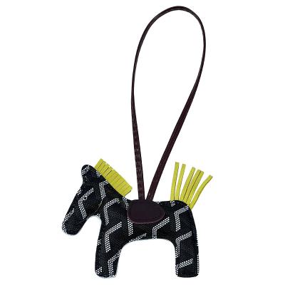 China New PU Leatherette Creative Cute Horse Keychain Dangle Ladies Bag Car Key Jewelry Kids Birthday Gift for sale