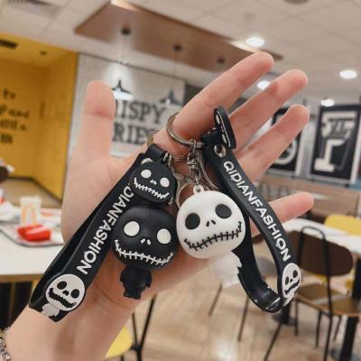 China Cute Creative Funny Classic Car Bag Key Chain Cartoon Halloween Key Chain Doll PVC Couples Bag Pendant Accessories for sale