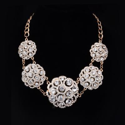 China Not easy to fade Yongze boho alloy chain metal pendant african bead rhinestone beaded necklace for sale