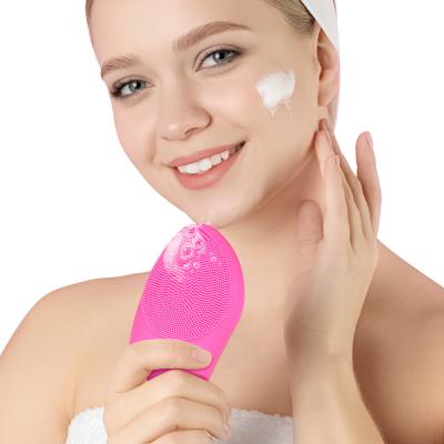 China USB Rechargeable Deep Pore Brush Electric Facial Skin Deep Cleansing Massager for sale