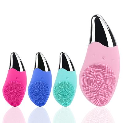 China Products MultifunctionVibration Brushelectric Silicone Brush Pore DEEP CLEANING Tender Facial Cleansing Cleaning for sale