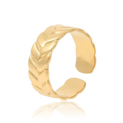 China CLASSIC Wholesale Jewelry Gold Plated Car Tire Style Suitable For Gifts For Women Stainless Steel Ring for sale