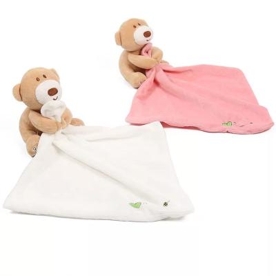 China Plush Teddy Bear China Baby Security Blanket Blankets With Animals for sale