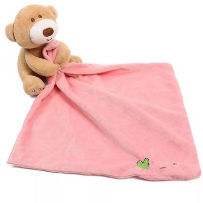 China Factory direct sale high quality fuzzy plush baby safety blanket security blanket for sale