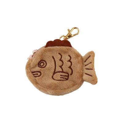 China Plush Personalized Purse Creative Mini Bag Girls Cute Plush Fish Coin Wallets and Purses for sale