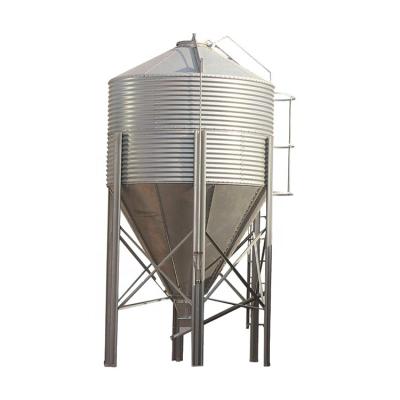 China Poultry Farm Chicken Feeding Good Price Silo Grain Storage Silo For Sale Metal Galvanized Poultry Chicken Farming Silo For Livestock for sale