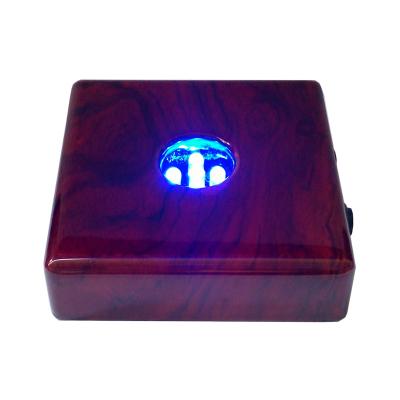 China BOSHI Best Home Selling Blue Lacquer Finish Cherry Wood Lights Square Led Light Base From Manufacturers for sale