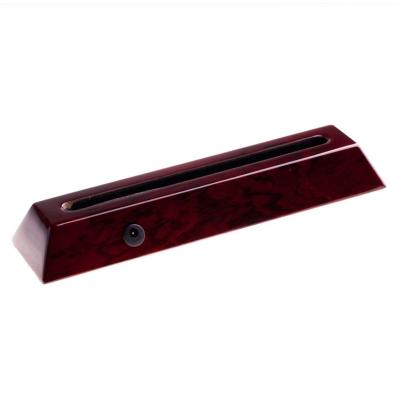 China Europe Factory Price Piano Red Lacquer Wood Acrylic Led Bases Light Crafts for sale