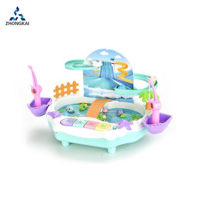 China Plastic Most Popular Kids Fishing Game Toys 2 In 1 Multi Function Fishing Rig for sale