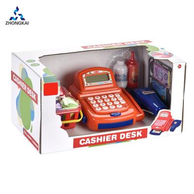 China ABS Hot Sale Game House Toys Kosher Role Pretend Game Toys Supermarket Cash Register for sale