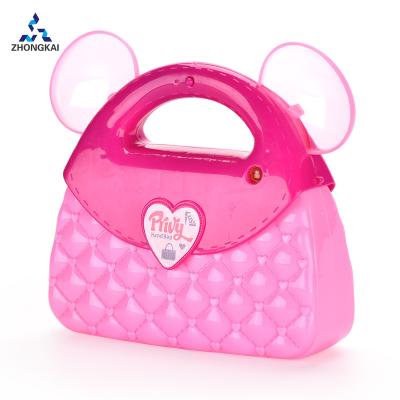 China Hot PP Selling Other Pretend Game Girls Beauty Set Beautiful Pink Princess Shoulder Bag for sale