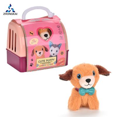 China Newer Than Other Plush Pretend Animal Game Toys Cute Plush Simulation Puppy Pet House for sale