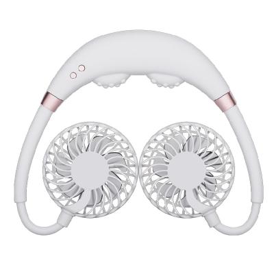 China Mini Desk Handy Lazy Fand Neckband Band Face Earphone Portable Handsfree Free Cooling Fan for Kitchen for sale