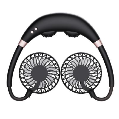 China Small Rechargeable Travel Hanging Mini Flexible Usb Portable Wireless Handsfree Handheld Neck Fan for sale