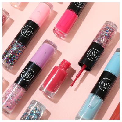 China Newest Technology New Arrivals Non Toxic 2 In 1 Nail Polish None Bake Nail Polish Long Lasting Quick Dry Sets 2 In 1 Nail Polish for sale