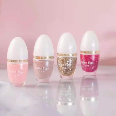 China Quick Drying Easy Apply Air Dry Nail Gel Wholesale Non Toxic Nail Polish Art Polish 24 Colors Customized Nail Polish Glitter for sale