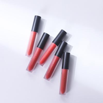 China Custom Cosmetic Logo Red Label Lipstick Long Lasting Makeup Matte Vegan Liquid Lipstick Private Sunscreen for sale