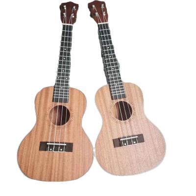 China 23 Inch Ukulele Small Guitar Cheap Wholesale Custom Logo Colorful Kids White Body Copper Technology OEM Wood Nylon Material Neck for sale