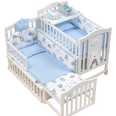 China Eco-friendly Installation Multifunctional Baby Materials+fast Wooden Crib Hutch For Sale Baby Crib Wood Baby Crib Manufacturer for sale