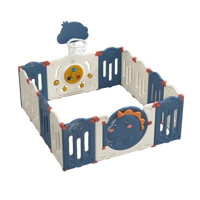 China 2021 Hot Selling Hot Selling Foldable Square Baby Playpen Plastic Safety Playfence Large Foldable Modern Playpen Fence Kids For Indoor for sale